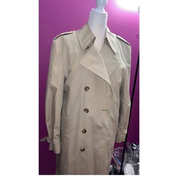 London Fog Beige Trench Coat - Picture 4 of 5
